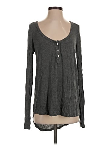 Brandy Melville Long Sleeve Henley (view 1)