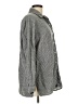 Solutions Houndstooth Gray Long Sleeve Button-Down Shirt Size L - photo 4