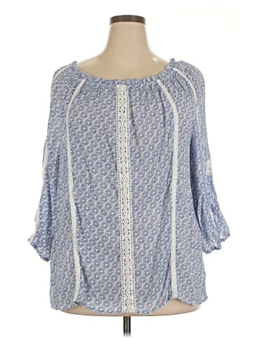 I.N. Studio 3/4 Sleeve Blouse (view 1)