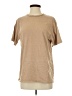 Assorted Brands Solid Tan Short Sleeve T-Shirt Size S - photo 1