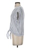 Three Dots 100% Cotton Blue Short Sleeve Top Size S - photo 6