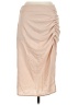 Shein Solid Tan Casual Skirt Size 6 - photo 1