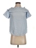 Club Monaco Blue Short Sleeve Blouse Size 00 - photo 1