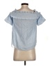 Club Monaco Blue Short Sleeve Blouse Size 00 - photo 2