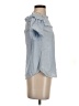 Club Monaco Blue Short Sleeve Blouse Size 00 - photo 4
