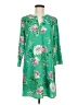 Daniel Rainn 100% Polyester Print Green Casual Dress Size M - photo 1
