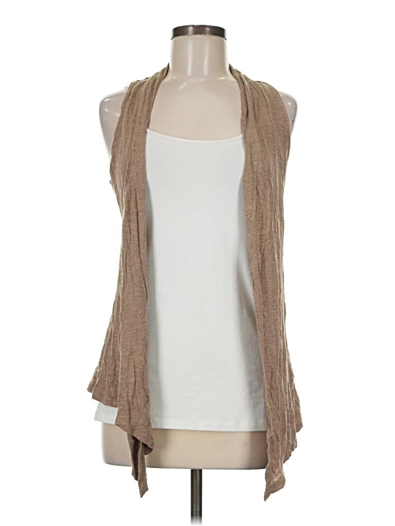 Pre-owned Apt. 9 Cardigan Sweater In Tan