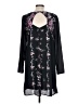 Xhilaration 100% Polyester Floral Black Casual Dress Size L - photo 2