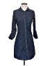 Ultra Flirt Blue 3/4 Sleeve Blouse Size M - photo 1