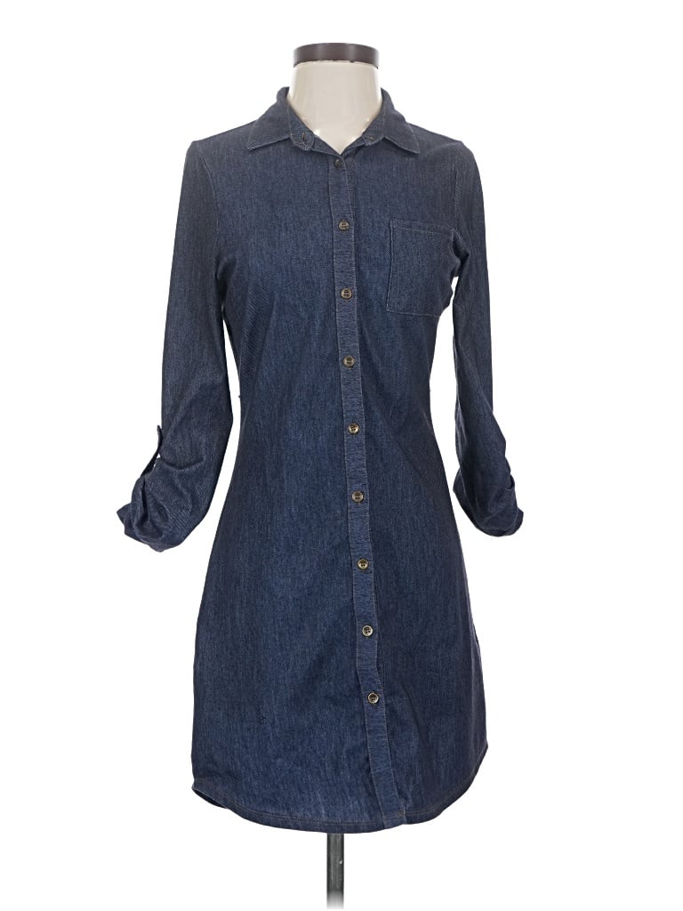Pre-owned Ultra Flirt 3/4 Sleeve Blouse In Blue