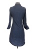 Ultra Flirt Blue 3/4 Sleeve Blouse Size M - photo 2