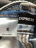 Express 100% Cotton Stars Blue Denim Shorts Size 10 - photo 3