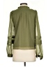 Ann Taylor LOFT 100% Polyester Green Long Sleeve Polo Size XS - photo 2