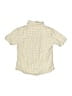 Unbranded Checkered-gingham Yellow Short Sleeve Button-Down Shirt Size 8 (estimated) - photo 2