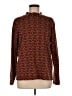 Westbound 100% Cotton Brown Long Sleeve Turtleneck Size M - photo 1