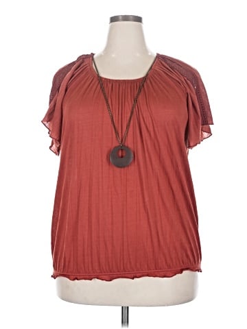 New York Laundry Short Sleeve Blouse (view 1)