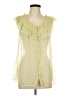 Old Navy Yellow Sleeveless Blouse Size L - photo 1