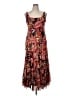 Nine West 100% Polyester Print Brown Cocktail Dress Size 14 - photo 1