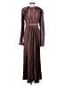 L'IDÉE 100% Polyester Burgundy Cocktail Dress Size XS - photo 1