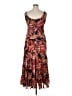 Nine West 100% Polyester Print Brown Cocktail Dress Size 14 - photo 2