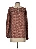 Max Studio 100% Polyester Brown Long Sleeve Blouse Size XS - photo 1