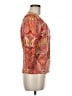 Talbots Paisley Orange Cardigan Size Med Petite - photo 4