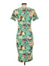Assorted Brands Print Teal Casual Dress Size L - photo 2