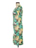Assorted Brands Print Teal Casual Dress Size L - photo 5