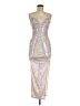 Selfie Leslie Metallic Silver Cocktail Dress Size 16 - photo 1