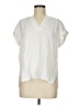 Rose + Olive 100% Rayon Ivory Short Sleeve Blouse Size M - photo 1