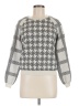 By Anthropologie Houndstooth Silver Pullover Sweater Size M - photo 1