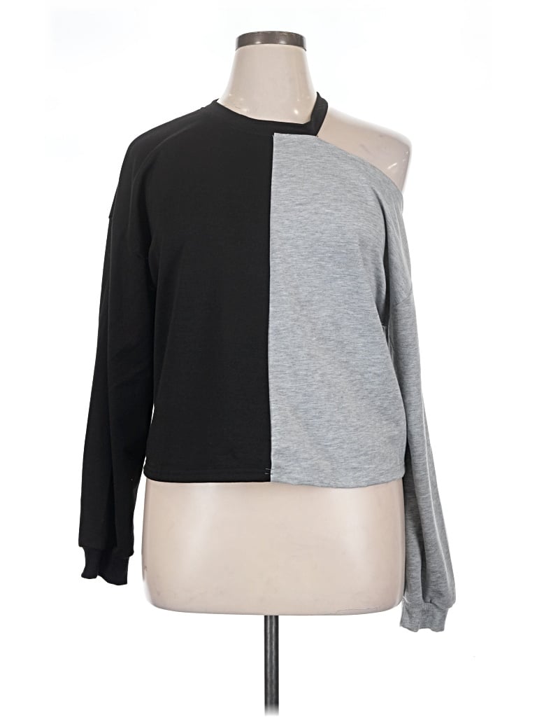 Pre-owned Shein Sweatshirt In Gray