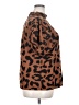 Shein Curve Animal Print Brown Short Sleeve Blouse Size 2X - photo 4