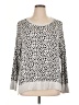 Workshop Republic Clothing Animal Print Silver Pullover Sweater Size 1X - photo 1