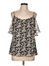 I Heart Ronson 100% Polyester Black Sleeveless Blouse Size L - photo 1