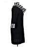 Studio One 100% Acrylic Houndstooth Black Casual Dress Size XL - photo 4