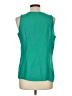 Merona 100% Polyester Green Sleeveless Blouse Size L - photo 2