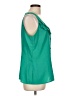 Merona 100% Polyester Green Sleeveless Blouse Size L - photo 4