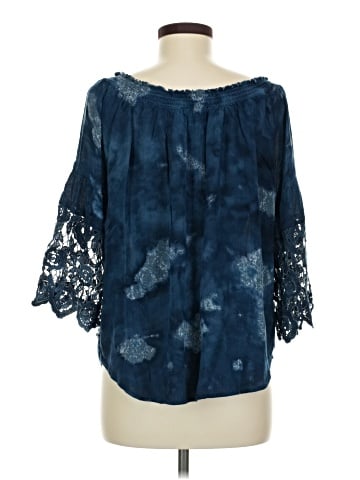 Indigo Thread Co. 3/4 Sleeve Blouse (view 2)