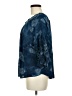 Indigo Thread Co. 100% Rayon Blue 3/4 Sleeve Blouse Size M - photo 5