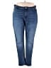 J.Jill Solid Blue Jeans Size 24 - photo 1