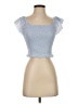 Universal Thread 100% Cotton Blue Short Sleeve Top Size XS - photo 1