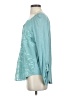 Tiny Teal Long Sleeve Blouse Size M - photo 5