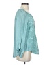 Tiny Teal Long Sleeve Blouse Size M - photo 4