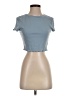Shein Blue Short Sleeve Turtleneck Size 4 - photo 1