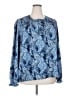 Joie Paisley Blue Long Sleeve Blouse Size XXL - photo 1