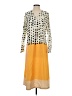 Unbranded 100% Polyester Polka Dots Yellow Casual Dress Size S - photo 1