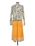 Unbranded 100% Polyester Polka Dots Yellow Casual Dress Size S - photo 2
