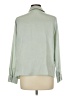 Zara Solid Green Long Sleeve Blouse Size L - photo 2