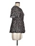 Urban Romantics 100% Rayon Black Short Sleeve Blouse Size M - photo 4